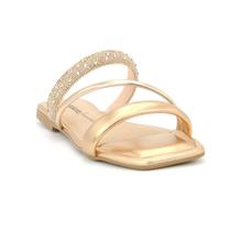 Tamanco Feminino Dakota Rasteirinhha Slide Tiras Brilhos