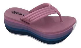 Tamanco Feminino Dijean Plataforma Anabela Original