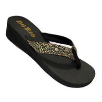 Tamanco Feminino DuRio Anabela Flip Esporão Fascite