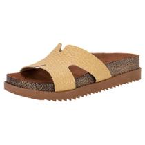 Tamanco feminino flat moleca 5500100 Tamanco feminino flat moleca 5500100