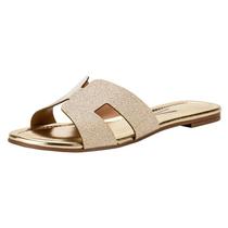 Tamanco Feminino Flat Vizzano 6371167 OURO