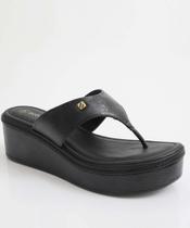 Tamanco Feminino Flatform Bebecê Preto-11060 Tamanco Feminino Flatform Bebecê Preto-11060