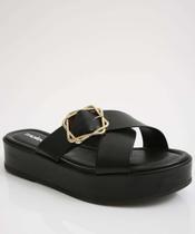 Tamanco Feminino Flatform Fivela Moleca-13066