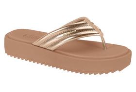 Tamanco Feminino Flatform Metalizado Moleca 5489-101