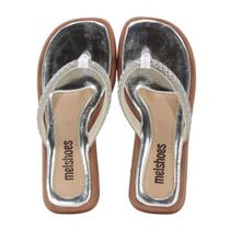 Tamanco Feminino Melshoes 90220 Prata Tamanco Feminino Melshoes 90220 Prata