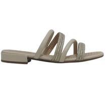 Tamanco Feminino Mississipi Tiras Com Glitter Salto Grosso