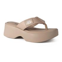Tamanco Feminino Moda Dakota Anabela Y9691 - Bege
