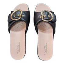 Tamanco Feminino Modare Flat Ultraconforto Lançamento Preto