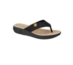 Tamanco feminino modare np floather nature preto/camel ref: 7142