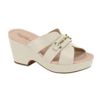 Tamanco Feminino Modare Salto Fivela Plataforma Meia Pata Tamanco Feminino Modare Salto Fivela Plataforma Meia Pata