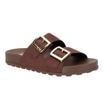 Tamanco Feminino Moleca Camurça Flex Chocolate Super Leve