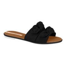 Tamanco Feminino Moleca de Laço Rasteirinha Sandalia Casual