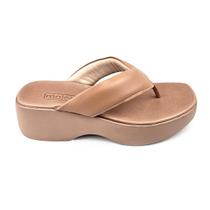 Tamanco Feminino Moleca Flatform Salto Baixo De Dedo Com NF