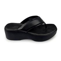 Tamanco Feminino Moleca Flatform Salto Baixo De Dedo Com NF
