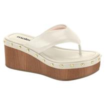 Tamanco Feminino Moleca Salto Plataforma Tratorado Tachas Original -