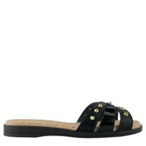 Tamanco Feminino Papete Piccadilly Pedraria Conforto