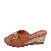 Tamanco Feminino Piccadilly Anabela REF: 408241 NAPA STRECH