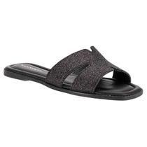 Tamanco Feminino Piccadilly Flat Casual Glitter 506013