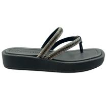 Tamanco Feminino Plataforma Dedo Tiras Strass Beira Rio 8487.208 Tamanco Feminino Plataforma Dedo Tiras Strass Beira Rio 8487.208