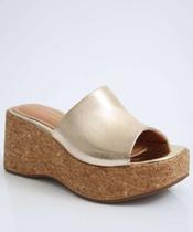 Tamanco Feminino Plataforma Metalizado Vizzano-11234