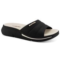 Tamanco Feminino Plataforma Preto Marfim Comfortflex 2268401-0007