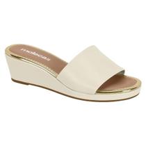 Tamanco Feminino Plataforma Salto Medio Moleca 5512307