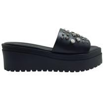 Tamanco feminino ramarim 2445207 tratorado flatform anatomico