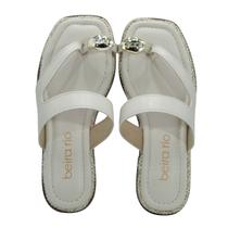 Tamanco Feminino Rasteira Beira Rio Napa Turim Branco Tamanco Feminino Rasteira Beira Rio Napa Turim Branco