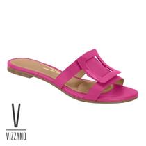 Tamanco feminino rasteira vizzano pink