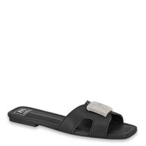 Tamanco Feminino Rasteirinha Brilho Casual Moleca 5462.134