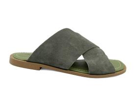 Tamanco Feminino Rasteiro de Couro Adhere 808-0210