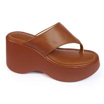 Tamanco Feminino Salto Anabela Plataforma Alto Confortável Tamanco Feminino Salto Anabela Plataforma Alto Confortável