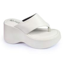 Tamanco Feminino Salto Anabela Plataforma Alto Confortável