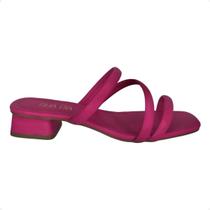 Tamanco Feminino Salto Baixo Sua Cia Pink