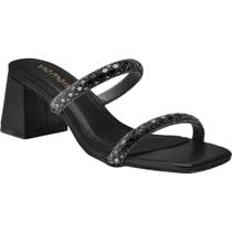 Tamanco Feminino Salto Bloco Médio Metalizado Moda 171-011 Via Marte Tamanco Feminino Salto Bloco Médio Metalizado Moda 171-011 Via Marte