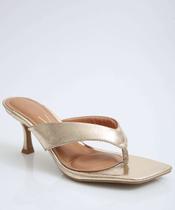 Tamanco Feminino Salto Fino Metalizado Vizzano-11280