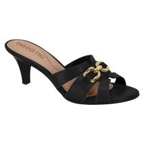 Tamanco Feminino Salto Fino Preto Beira Rio 8308.1439 Tamanco Feminino Salto Fino Preto Beira Rio 8308.1439
