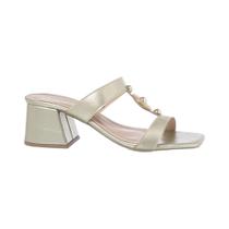 Tamanco Feminino Salto Grosso Bloco Médio Social Casual Moda Tamanco Feminino Salto Grosso Bloco Médio Social Casual Moda