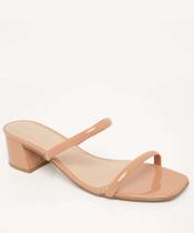 Tamanco Feminino Salto Grosso Verniz Renata Mello-57014