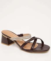 Tamanco Feminino Salto Grosso Vizzano-64020 Tamanco Feminino Salto Grosso Vizzano-64020