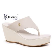 Tamanco Feminino Sandália De Dedo Plataforma Anabela Meia Pata Off White Tamanco Feminino Sandália De Dedo Plataforma Anabela Meia Pata Off White