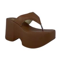 Tamanco Feminino Sandália Plataforma Flatform Chinelo de dedo Moda primavera verão super leve