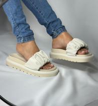 Tamanco Feminino Slide Tira Larga Franzido Tamanco Feminino Slide Tira Larga Franzido