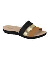 Tamanco feminino tiras ultra conforto solado antiderrapante