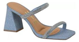 Tamanco Feminino Vizzano Cristal Salto Grosso 6464.120