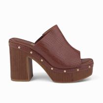 Tamanco Feminino Vizzano Salto Bloco com Plataforma