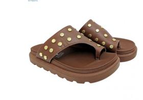 Tamanco Flat Plataforma Papete Com Spike Vizzano 6510.117 Tamanco Flat Plataforma Papete Com Spike Vizzano 6510.117