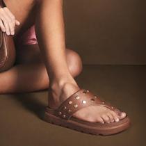 Tamanco Flat Vizzano Feminino Plataforma Tachas