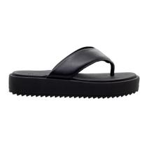 Tamanco Flatform Tratorada Moleca 5489.100 Preto Tamanco Flatform Tratorada Moleca 5489.100 Preto