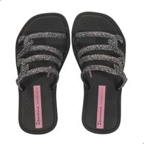 Tamanco Infantil Ipanema Solar Glow Slide Preto/Glitter